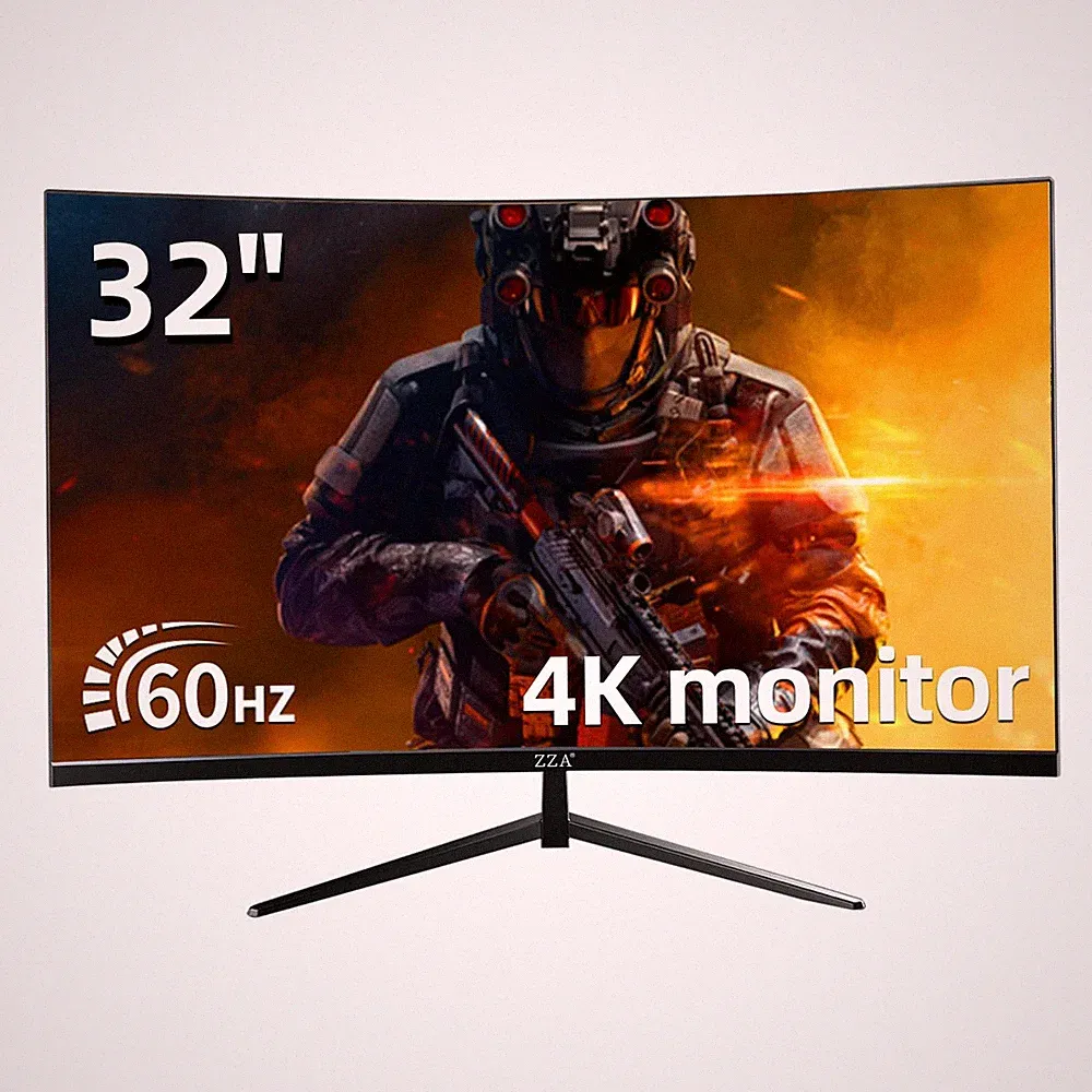 1 Inch Curved Monitor 4K UHD 3840x2160 Gaming AMD FreeSync Z32B 60HZ 2160P sRGB