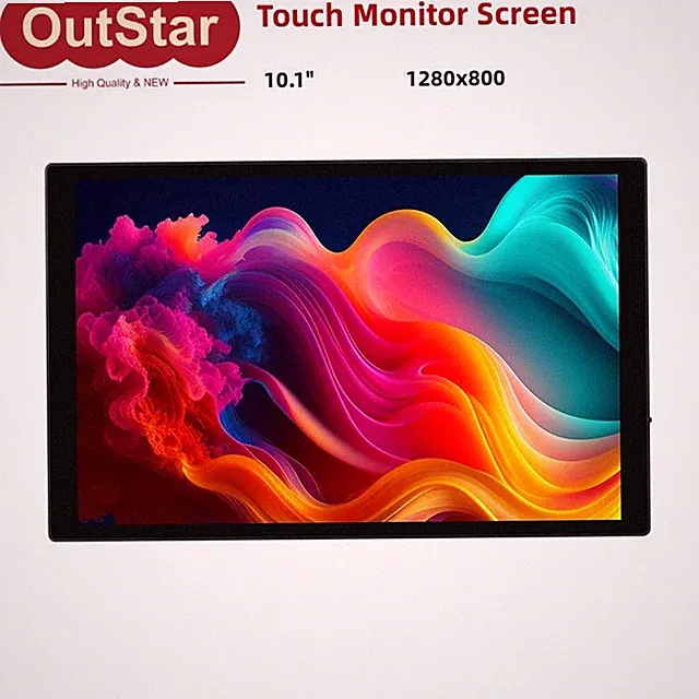 10.1-in Monitor 1280x800 Touch Screen Color Gamut Touch Display 10.1HP-CAPLCD