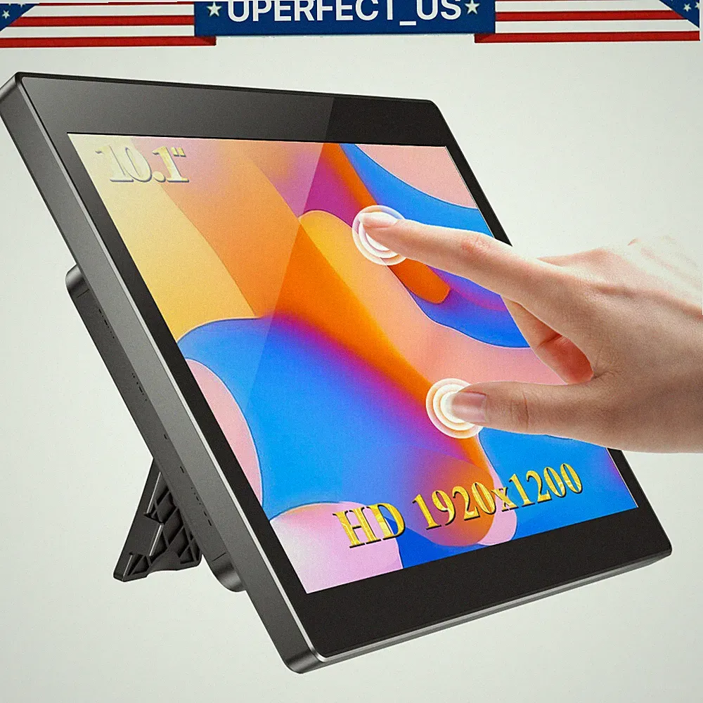 10.1" Inch Portable Monitor 1920*1200 HDR Touch Screen For Raspberry Pi 2 3 4+ 5