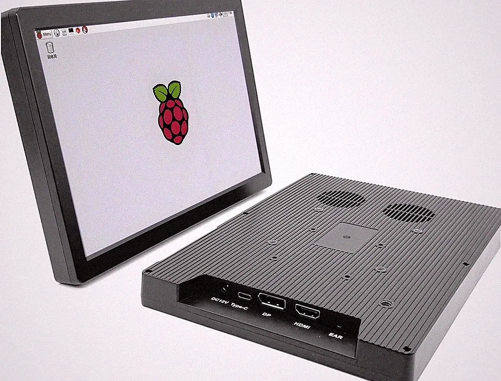 10.1" Portable HD Monitor, 1280x800 IPS, HDMI/USB-C for Raspberry Pi & Gaming