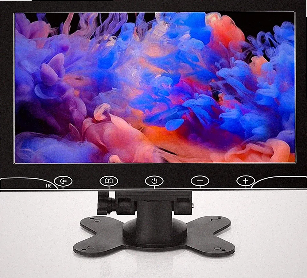 10.1" Portable HDMI LCD Monitor w/Speaker for PC/TV/Security System VGA USB BNC