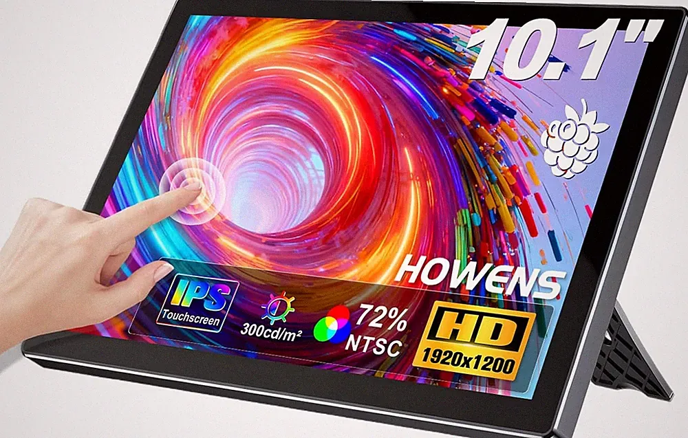 10.1" Touchscreen Monitor 1920x1200 HDMI, Dual Speakers, VESA Compatible