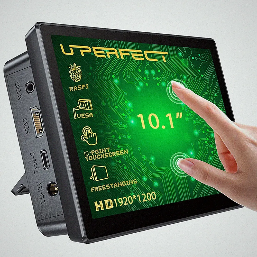 10.1in IPS HDMI Display Portable Touchscreen Gaming Monitor for Raspberry Pi PC