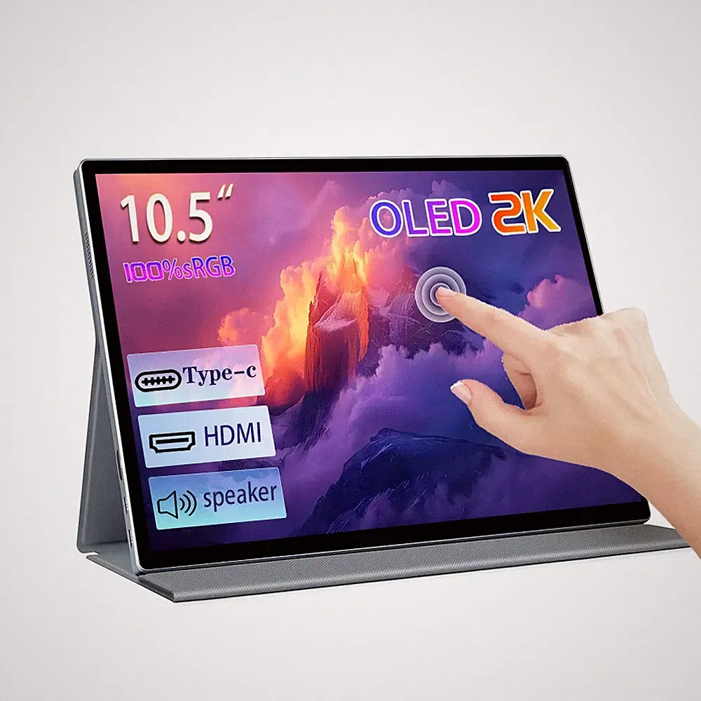 10.5" OLED Portable Monitor UHD 60Hz Display HDMI USB-C Secondary Display Screen