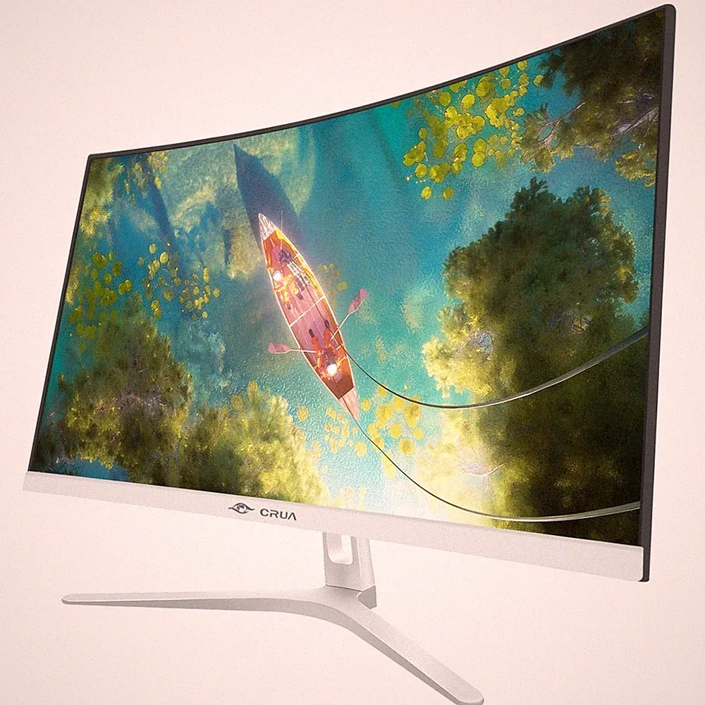 100Hz White Monitor | Flicker-Free, HDMI & VGA Connectivity