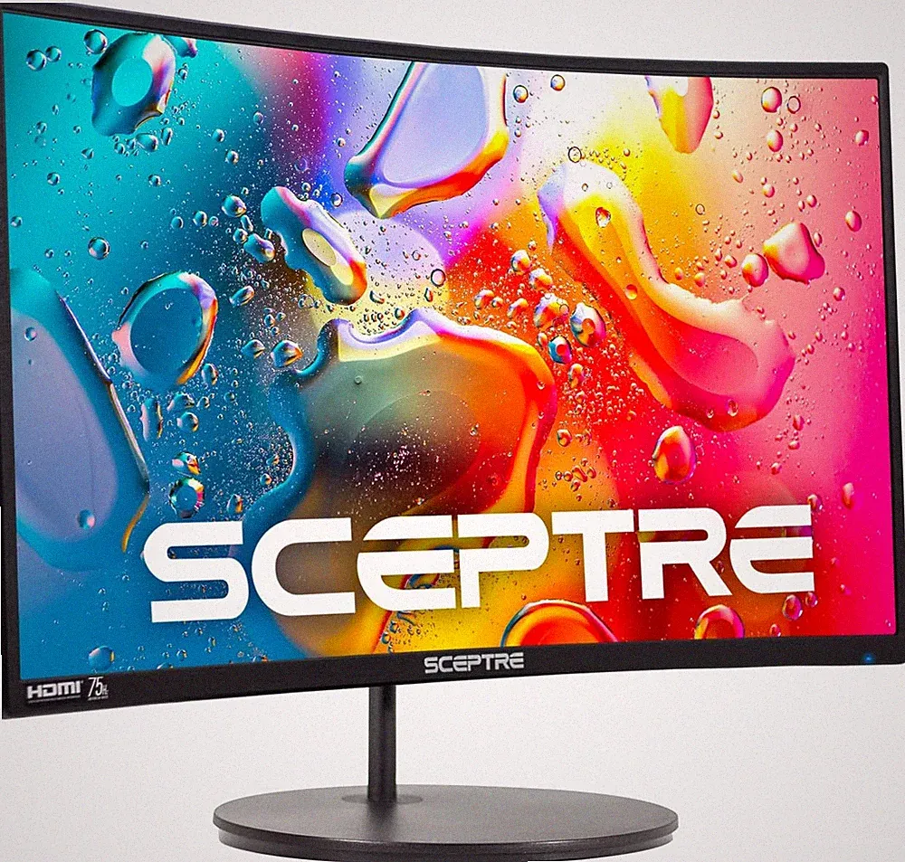 1080P 24 Inch Curved Gaming Monitor R1500 HDMI VGA Speakers VESA Mount