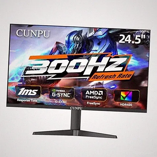 1080P 300Hz Premium Gaming Monitor for FPS Gamers, AMD 24.5 Inch FHD/300Hz