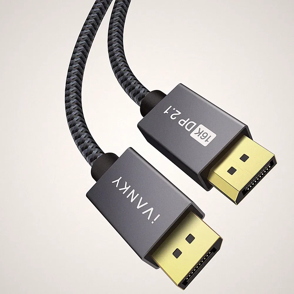 10ft DisplayPort 2.1 Cable 16K@60Hz 8K@120Hz 4K@240Hz/165Hz Gaming Monitor