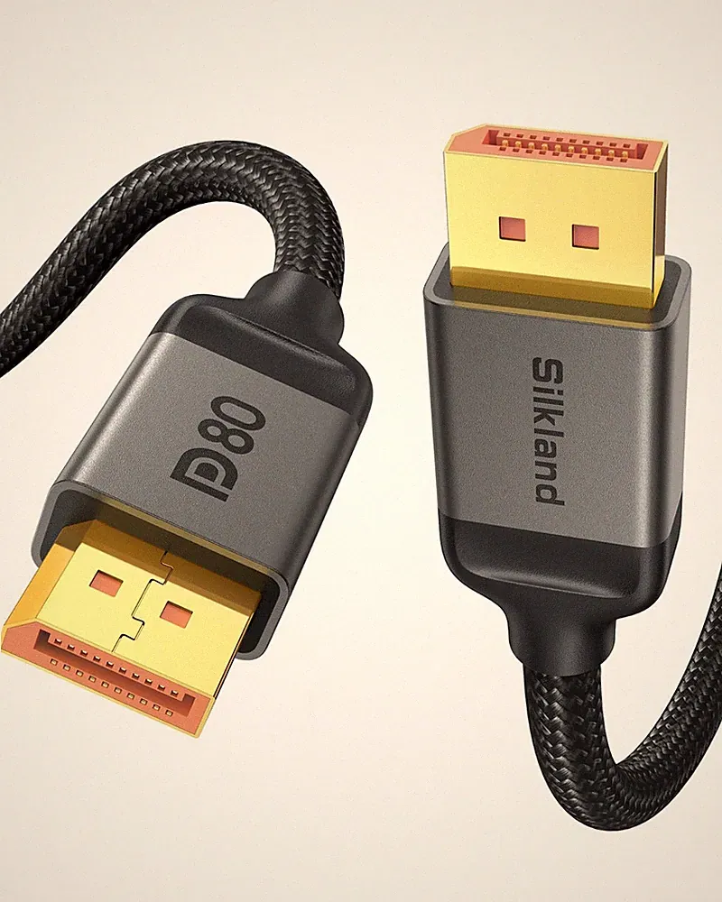 10FT DisplayPort 2.1 Cable 80Gbps, 16K@60Hz, 8K@240Hz, HDR Gaming Cord for PC