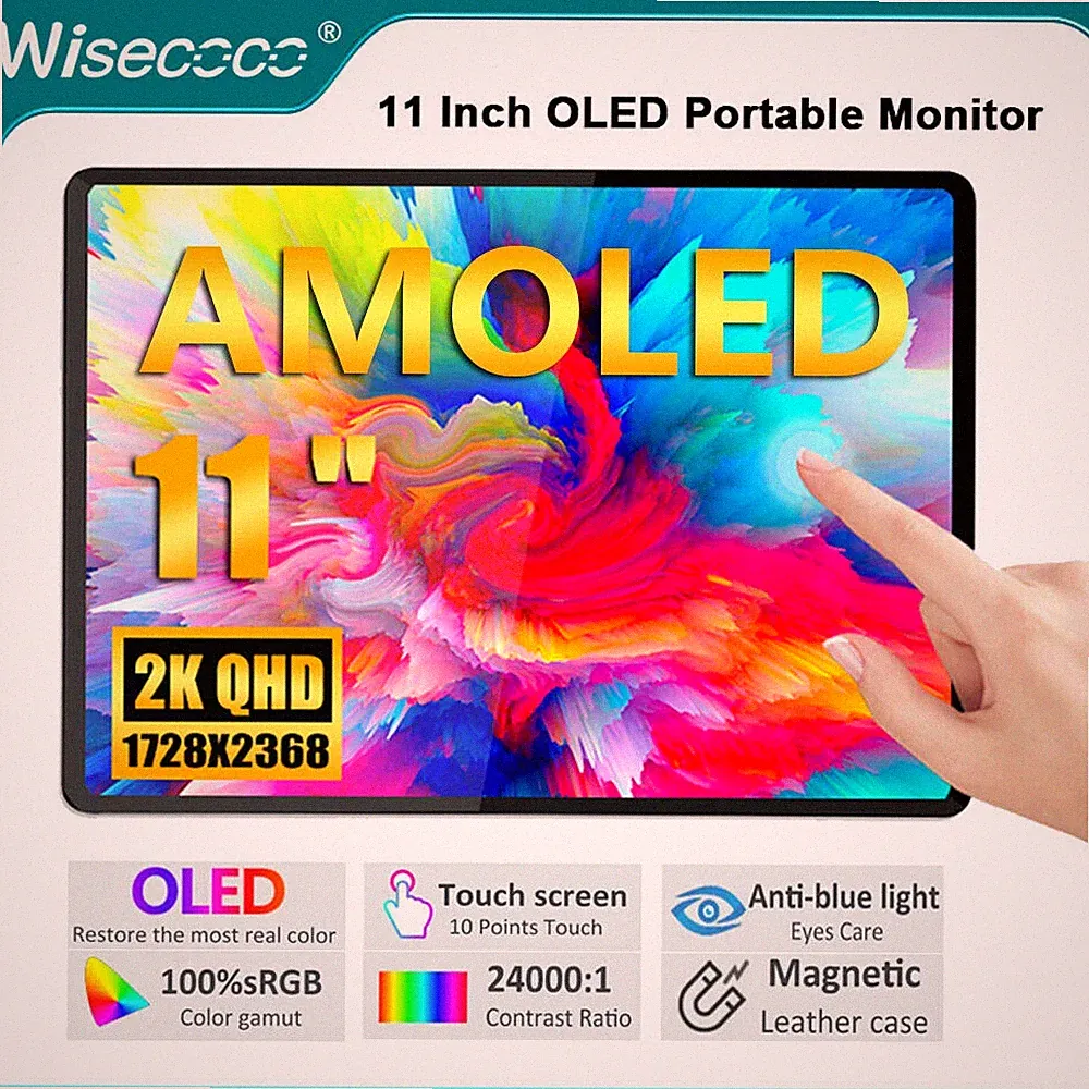 11'' 2368x1728 2K OLED Portable Touchscreen Gaming Display Monitor for PS4 Xbox