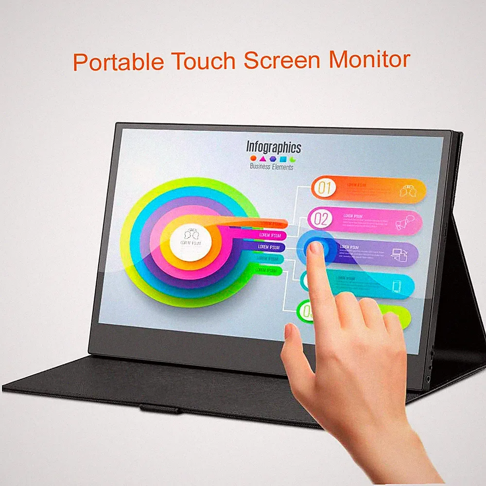 11.6''/13.3''/15.6'' Portable IPS Touchscreen Gaming Monitor Type-C HDMI Display