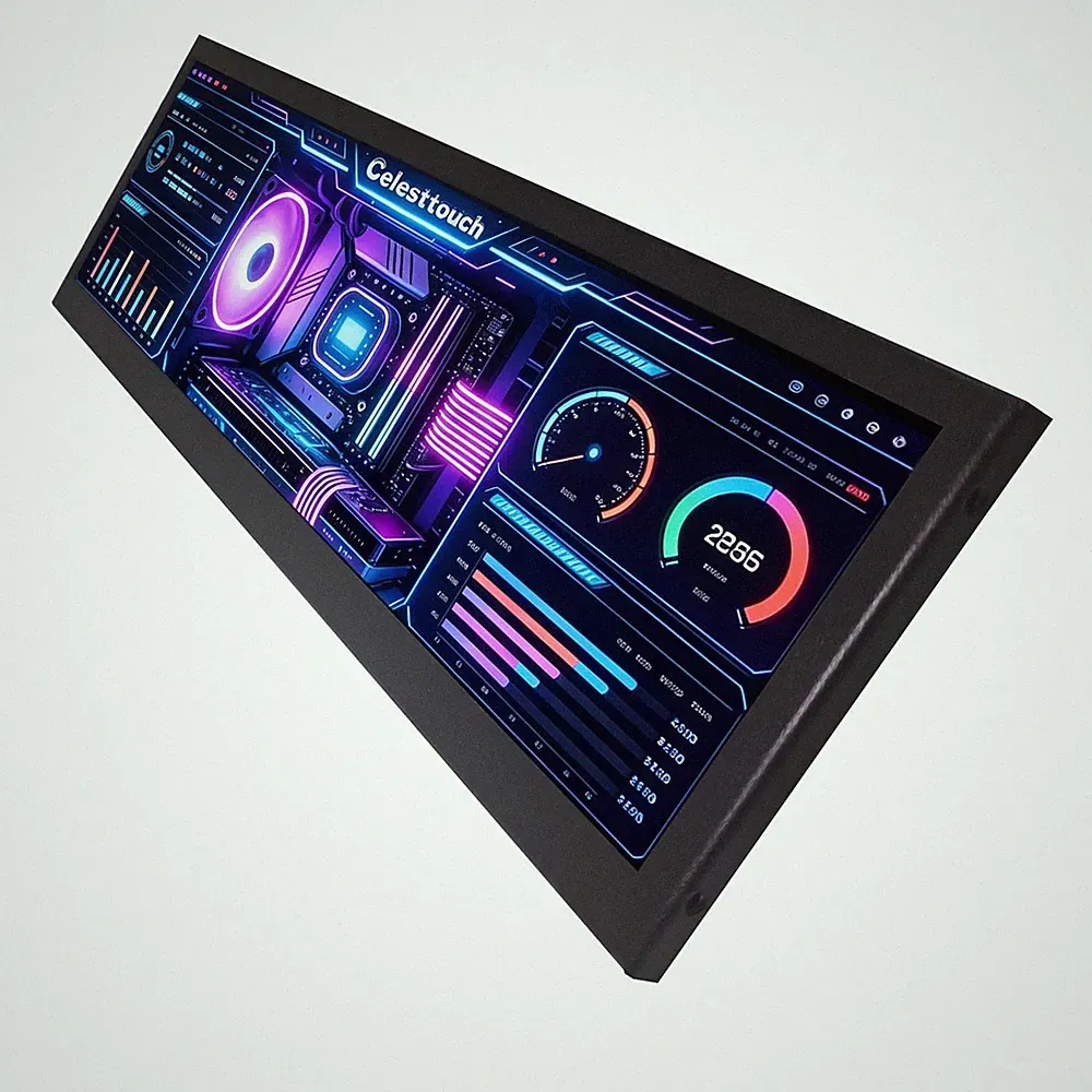 12.6 Inch 2560x666 Ultra‑Wide Touchscreen Monitor, featuring 10‑point capacitive