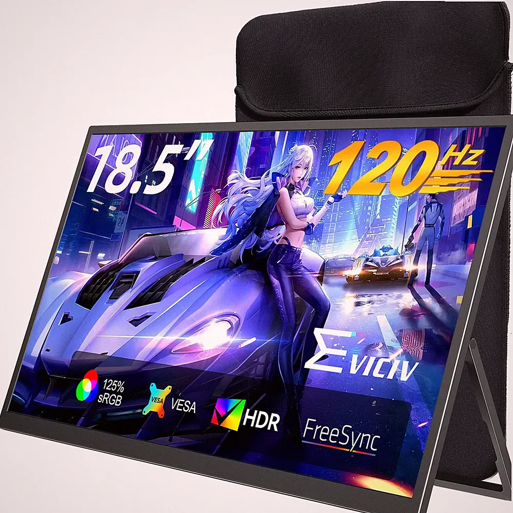 120Hz Portable Gaming Monitor 18.5" 1080P HDR Switch Display For Xbox One PS4 5