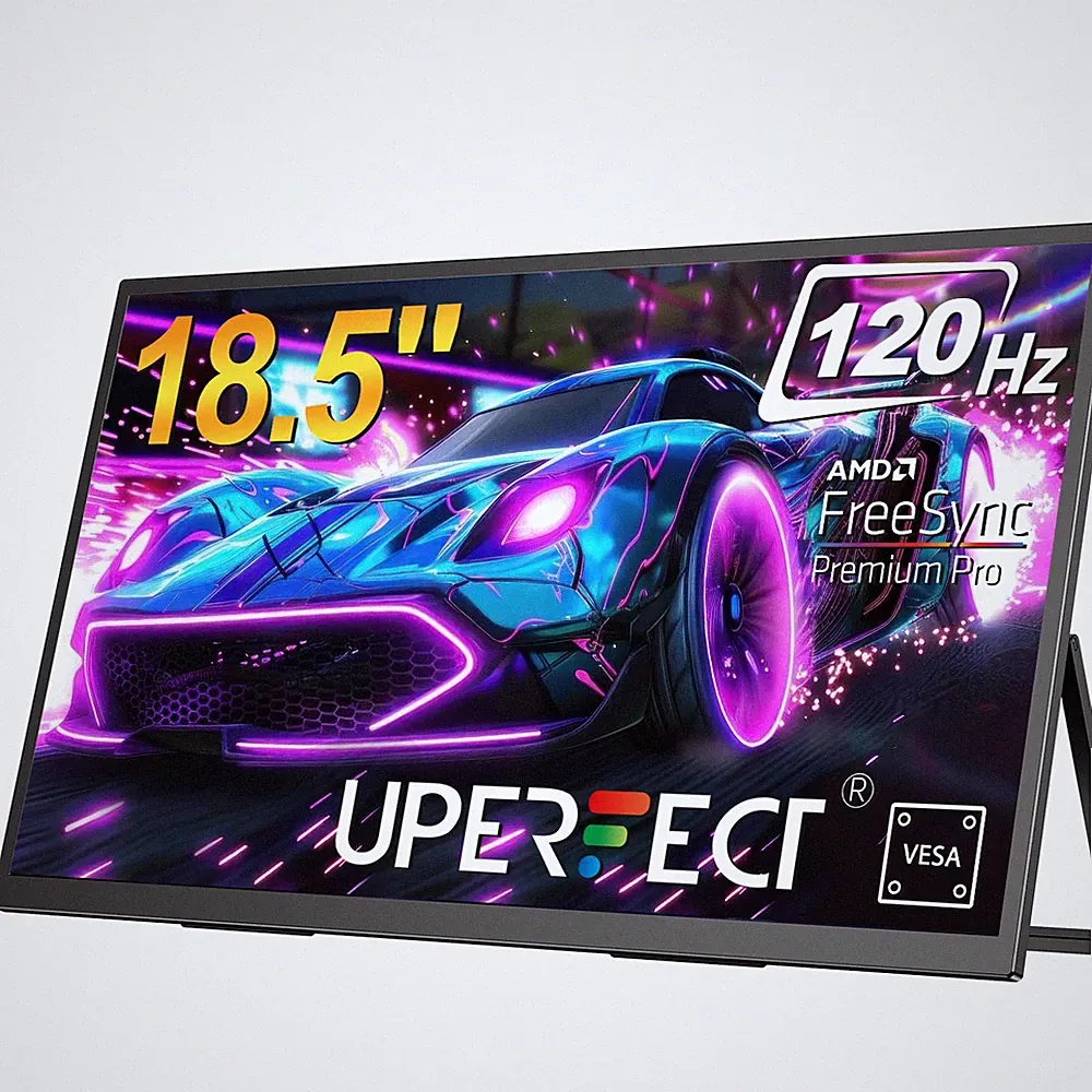120Hz Portable Monitor 18.5" 1080P Gaming Monitor Freestanding Display w/VESA