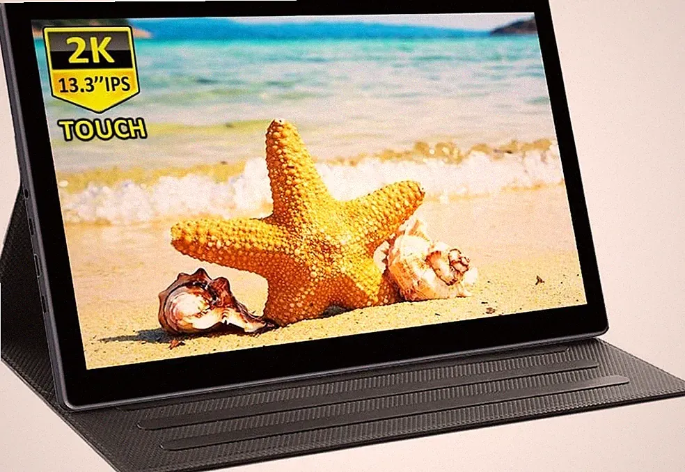 13.3" Fast Charge 2K LCD Touchscreen Portable Gaming Monitor