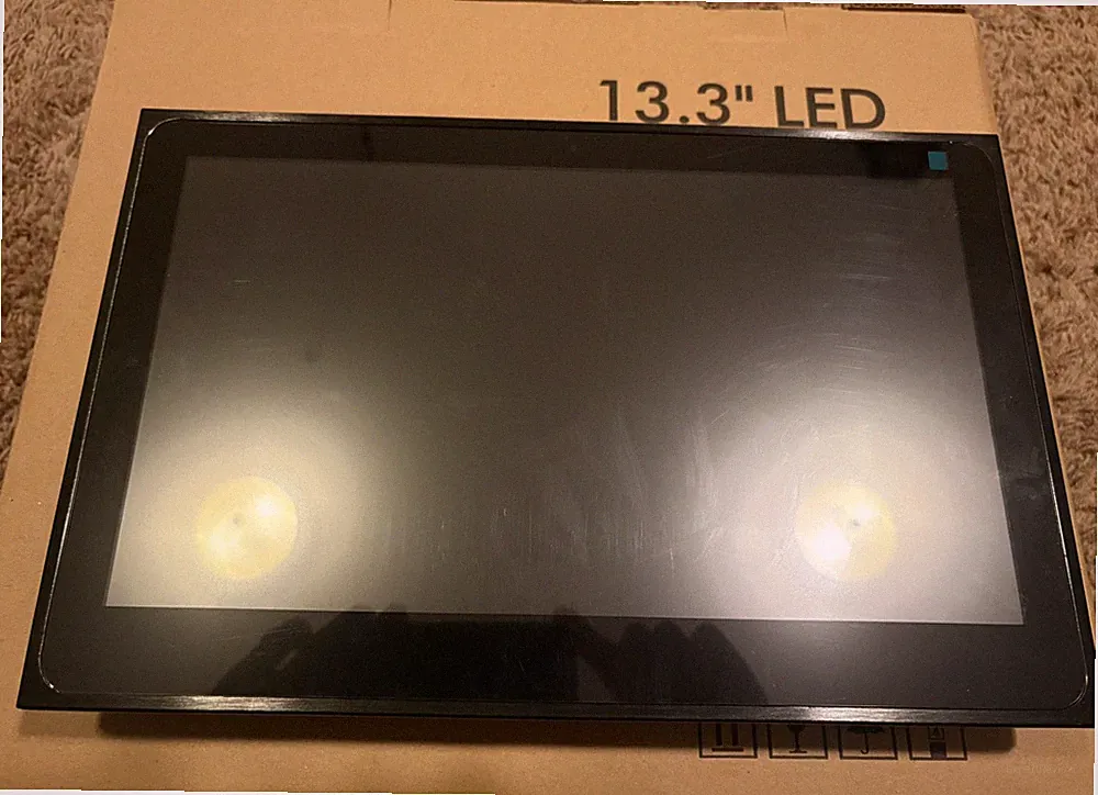13.3 Full HD HDMI VGA RCA AV Monitor with Capacitive Touch Screen USB Support