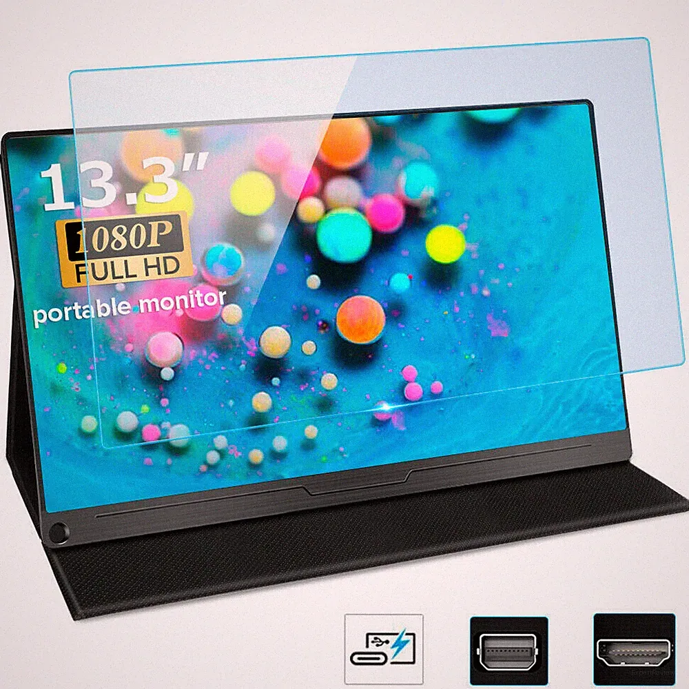 13.3" Portable USB-C HDMI Gaming Monitor - IPS 1920*1080P Display Second Screen