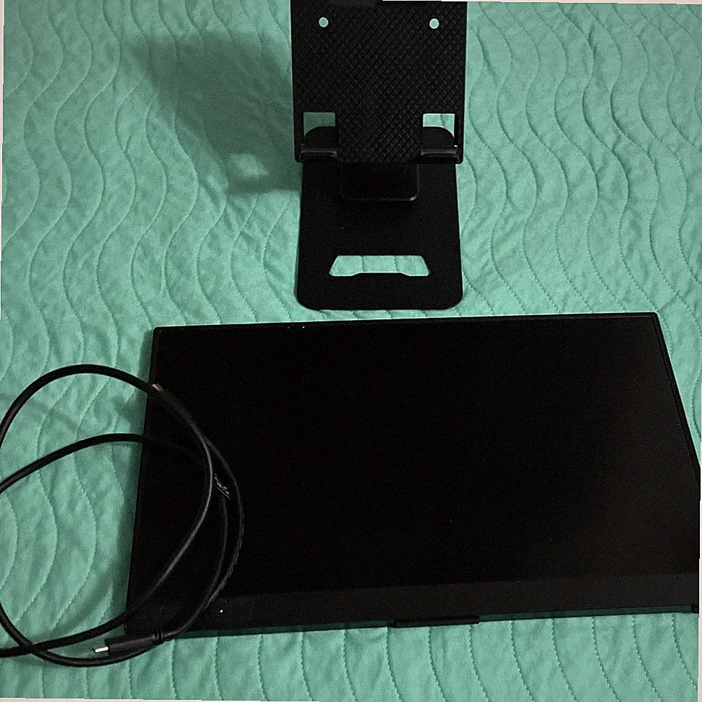 13.3in Portable LCD Monitor w/ Stand, USB-C Input, 60Hz 16:9, Black
