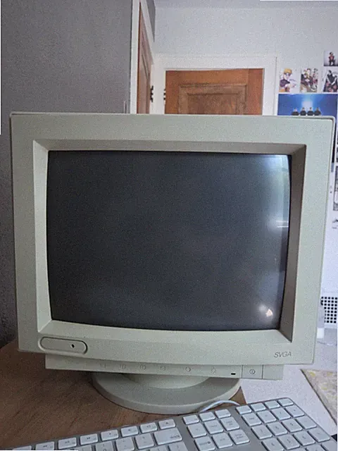 13 Inch Crt Monitor Svga, cream color good condition 1994