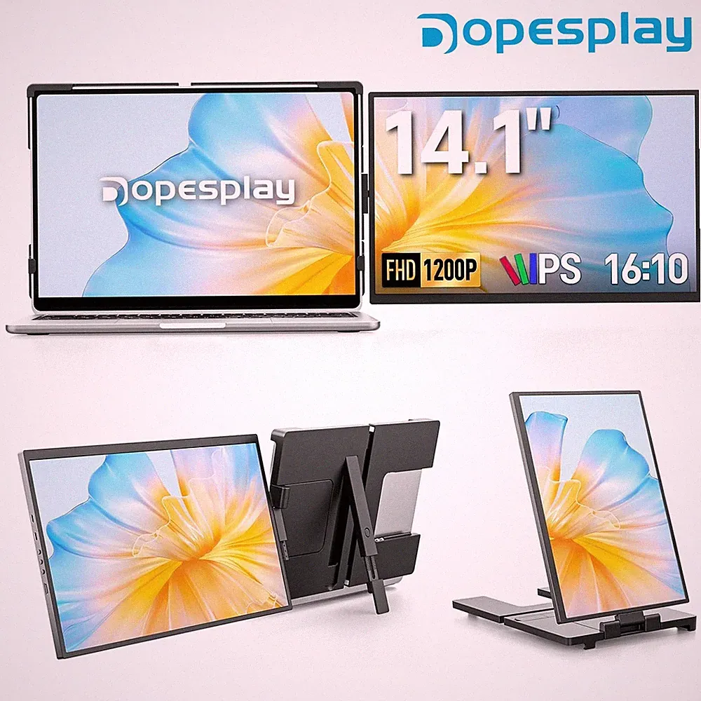 14.1'' Used Laptop Screen Extender Portable Monitor 1200P IPS for 14-17" GRADE A