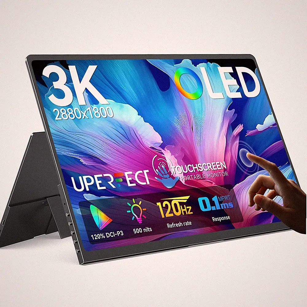 14" 2880x1800 OLED Touchscreen Monitor 120Hz Gaming Monitor USB C Monitor 500nit