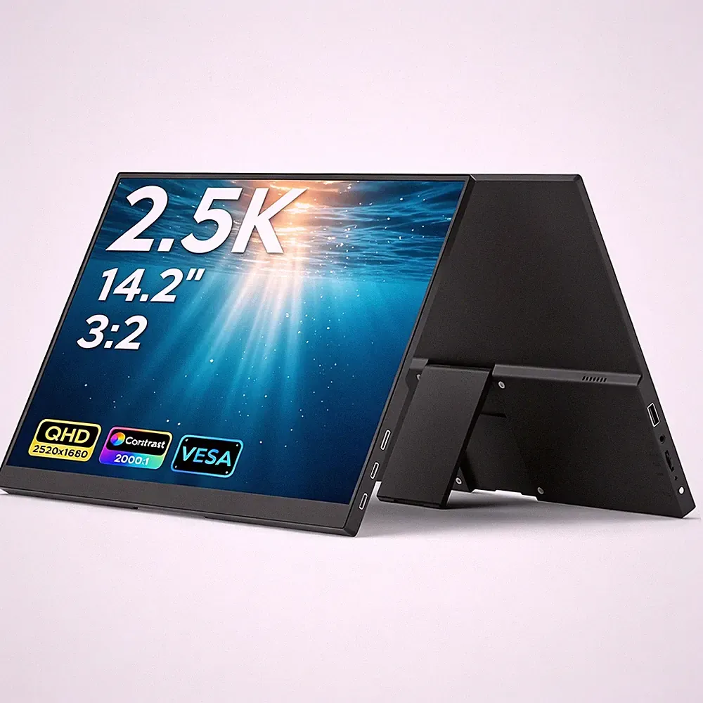 14" 2K 3:2 Portable Gaming Monitor for Laptop QHD USB-C Mini HDMI Travel Monitor