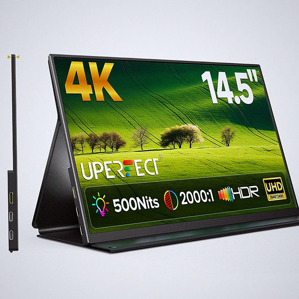 14.5 4K Zero Frame Portable Monitor UHD Laptop Display Matte IPS Screen 100%sRGB
