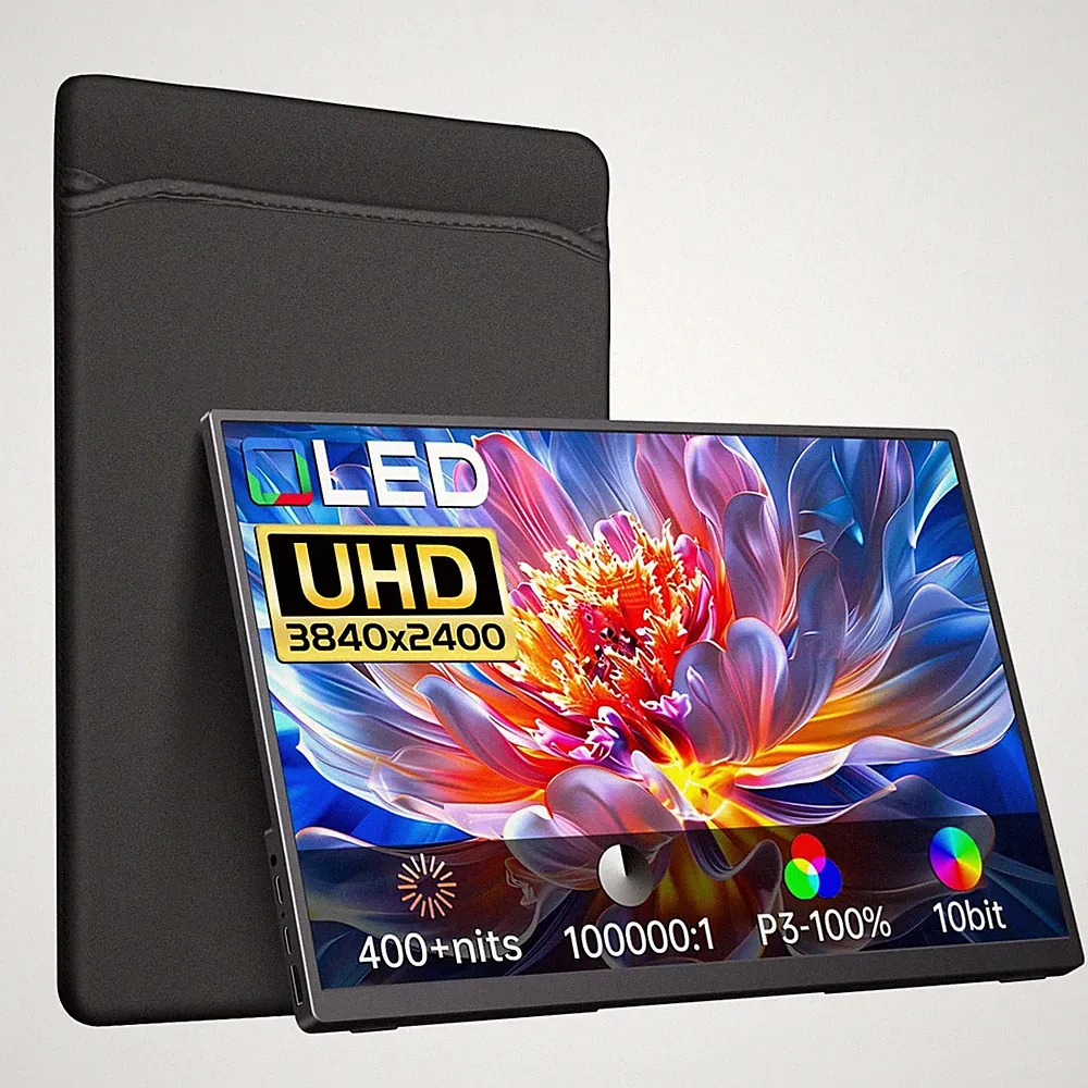 14 Inch 4K OLED Portable Monitor 100% DCI P3 400 Nits