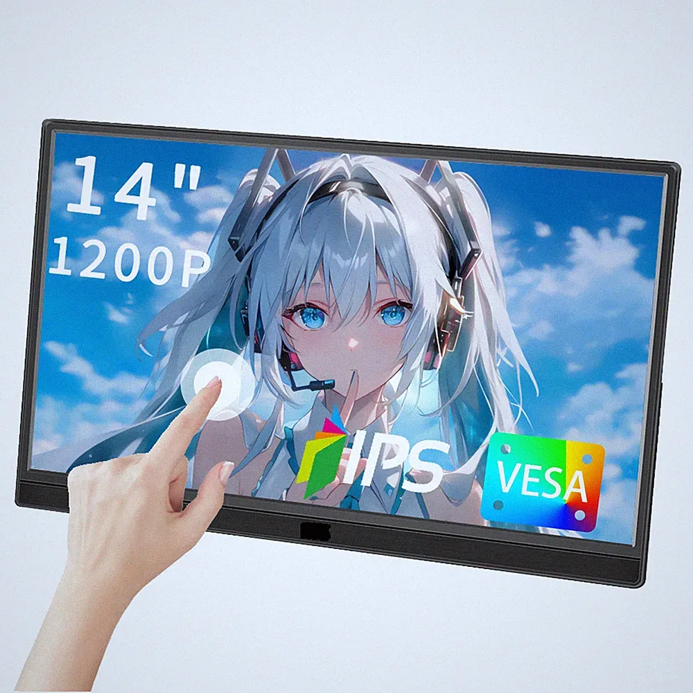14 inch Monitor for Raspberry Pi 5 4 3 Touchscreen 1920x1200 16:10 Display HDMI