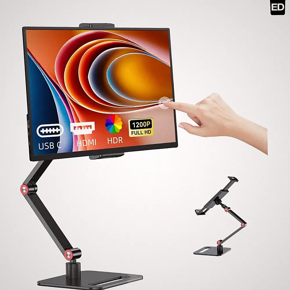 14 Inch Touchscreen Portable Monitor with Stand, 1920x1200 IPS HDR Ultra Slim...