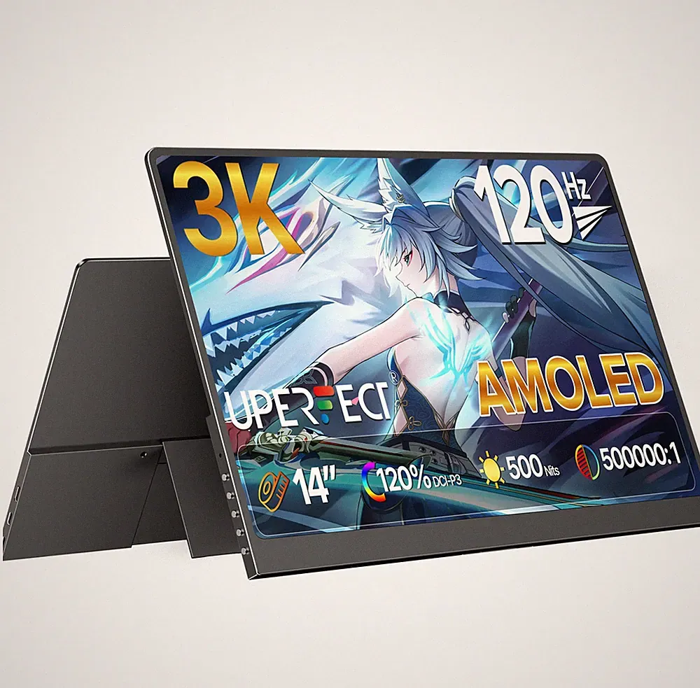 14" OLED 2880x1800 3K Screen Portable Monitor 120Hz Gaming Monitor For PS Switch