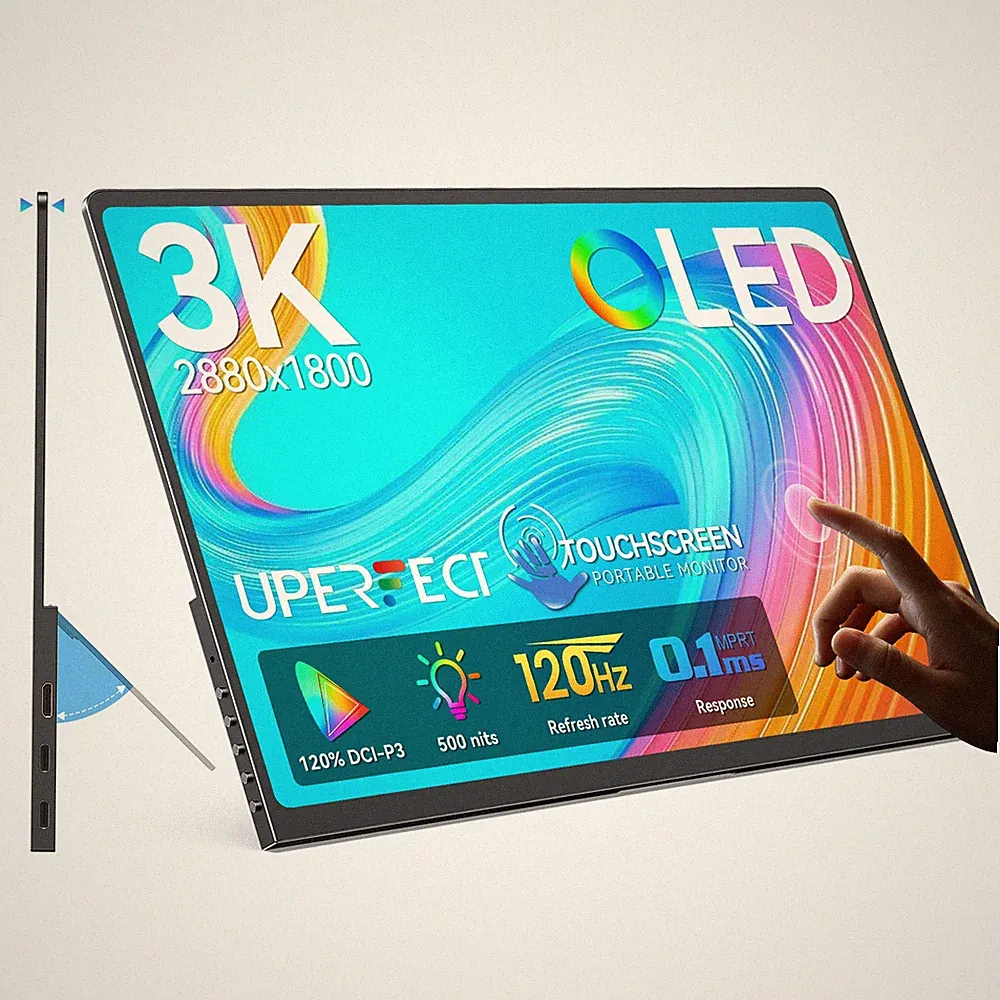 14" OLED Gaming Monitor 2880x1800 Touch Portable Monitor 3K 120HZ PC Screen