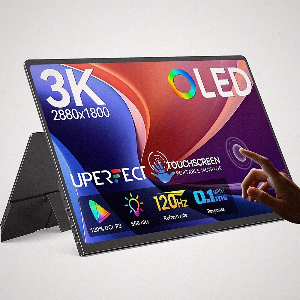 14" Touchscreen Monitor 2880x1800 OLED Portable Gaming Monitor 120Hz 1ms Freesyn