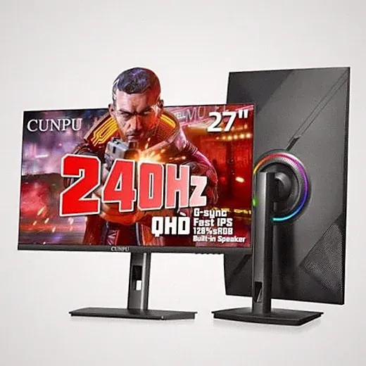 1440P 240Hz Gaming Monitor, Fast IPS, 1ms GTG QHD Gamer 27 Inch QHD/240Hz