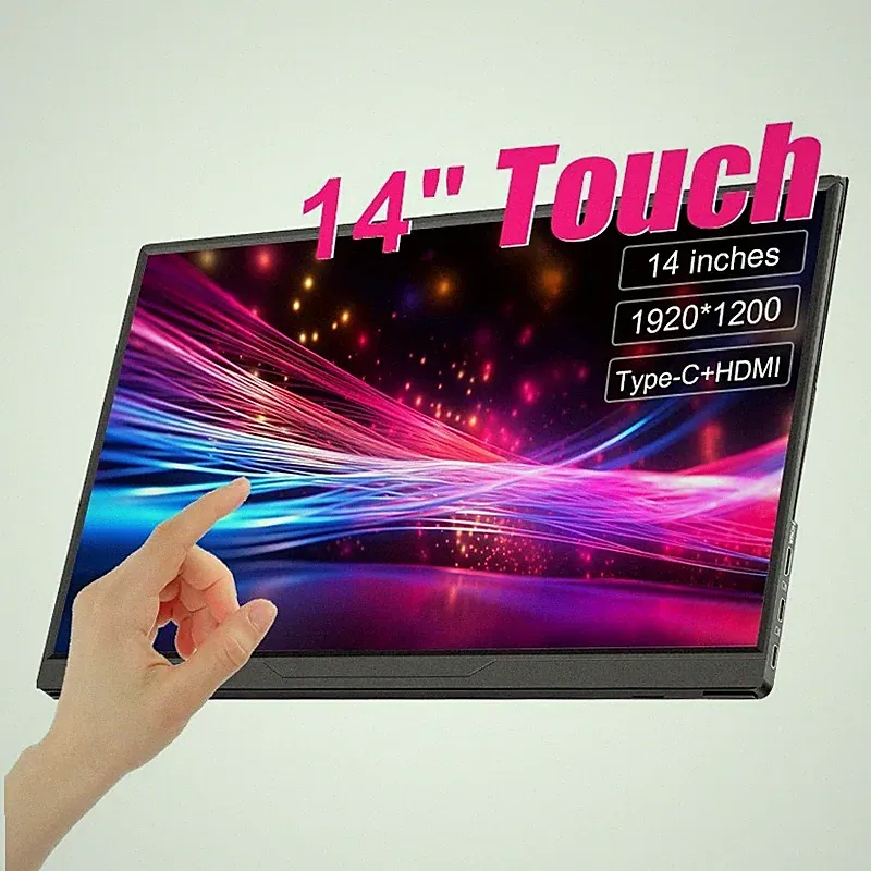 14Inch Touch Screen Portable Monitor Gaming Computer Expand Display For XBox PS
