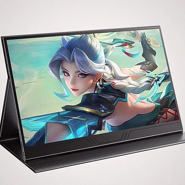 15.6" 4K Portable Monitor HDMI Dual USB C Screen 100%Adobe RGB For Computer Game