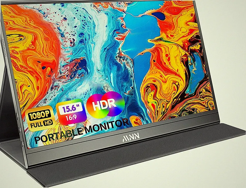 15.6" FHD 60Hz Portable Monitor USB-C HDMI IPS HDR Gaming Laptop