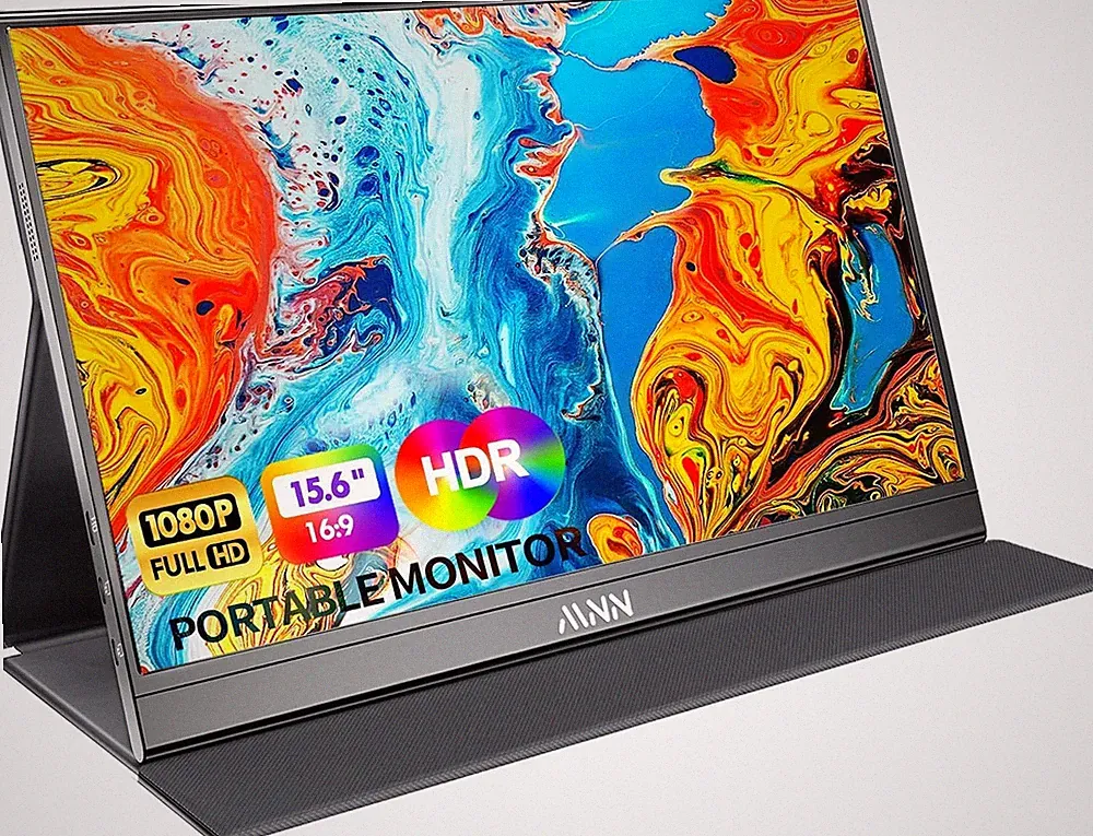 15.6" FHD 60Hz Portable Monitor USB-C HDMI IPS HDR Gaming Laptop