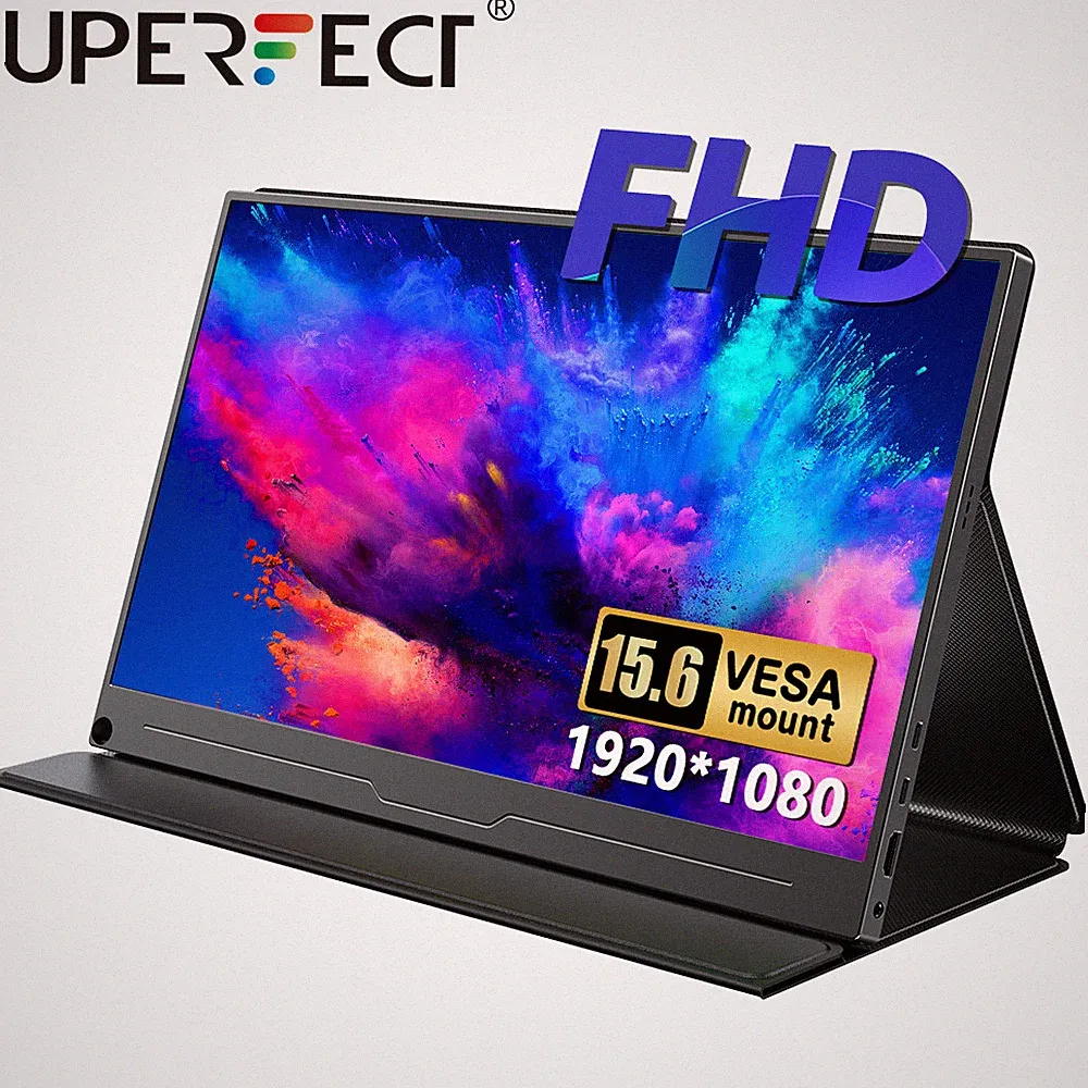 15.6" IPS HDMI Monitor 1080P HDR Second Display For PC Macbook pro Surface pro