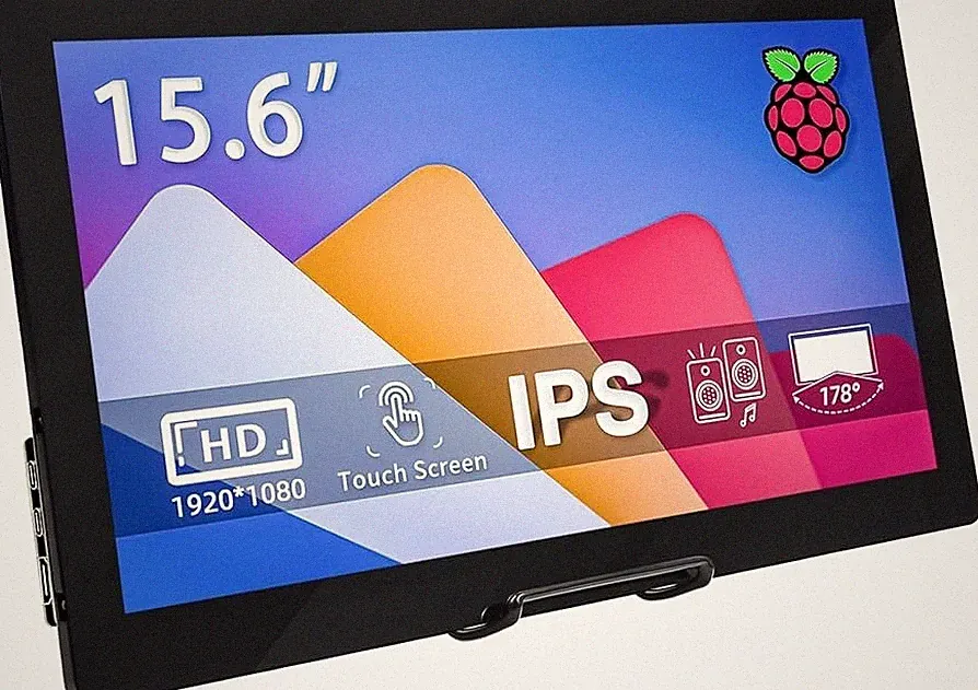 15.6" IPS Touch Screen Monitor 1920x1080 HDMI USB-C Built-in Speakers Black