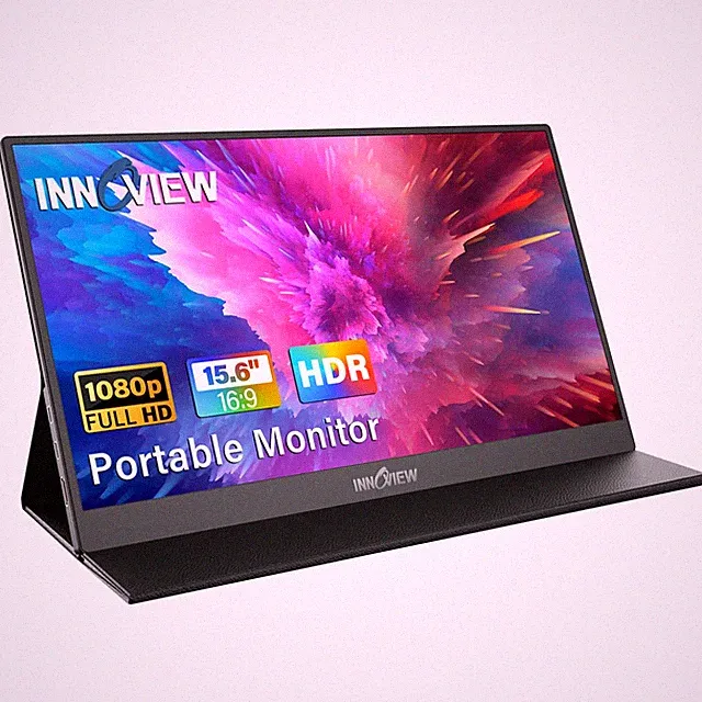 15.6" Portable Monitor 1080P FHD USB C HDMI External Display for Laptop Phone