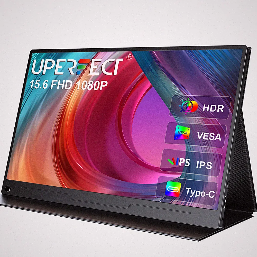 15.6'' Portable Monitor Full HD Second Screen Extender for Laptop Switch Display