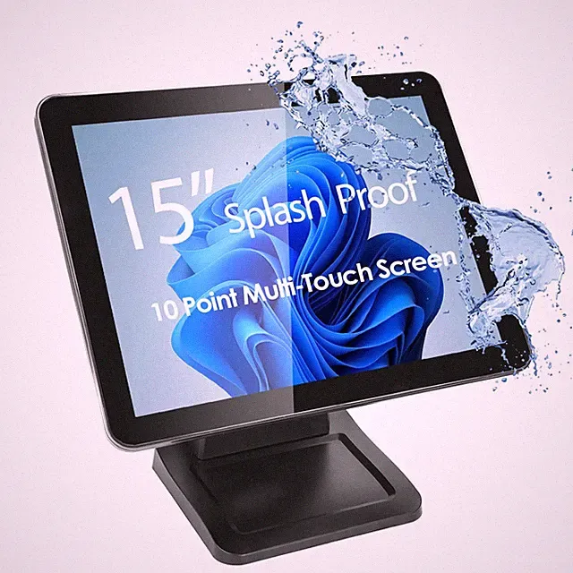 15-Inch 4:3 Capacitive Backlit Multi-Touch Monitor, True Flat Seamless Design...