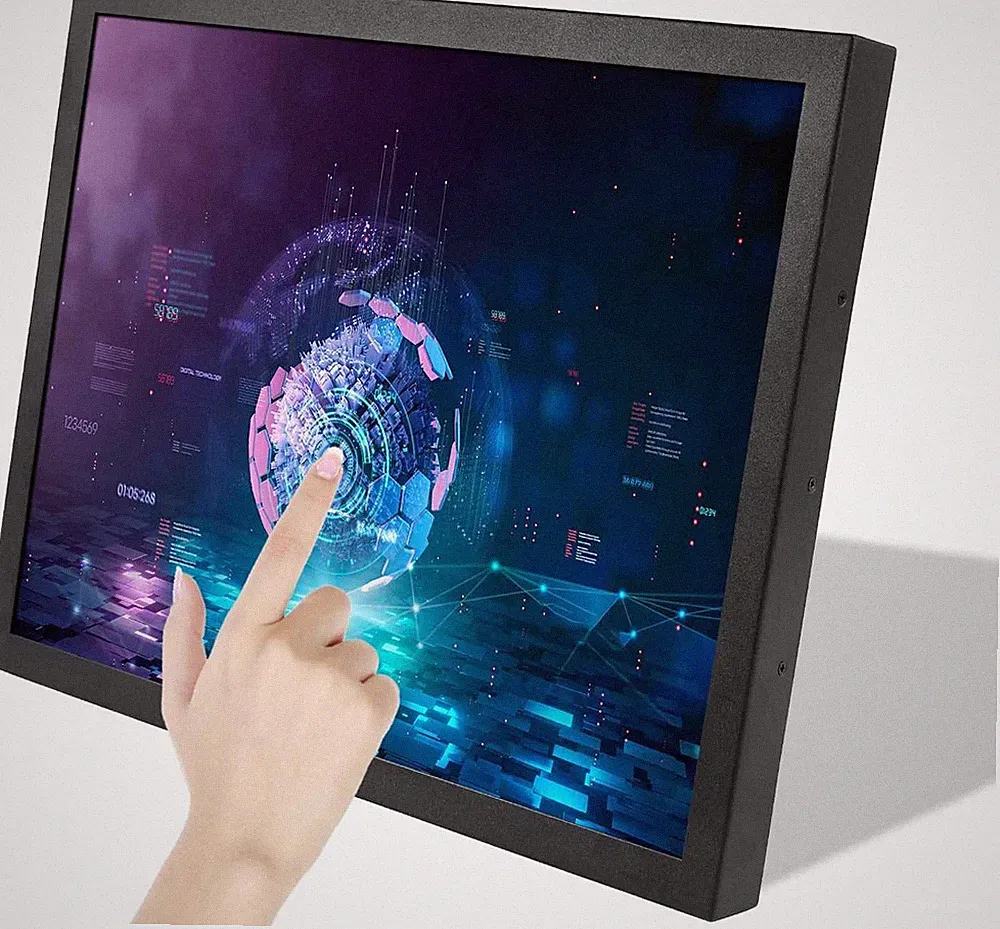 15" Portable Industrial Monitor, Touchscreen, Dual Speakers, Metal Shell