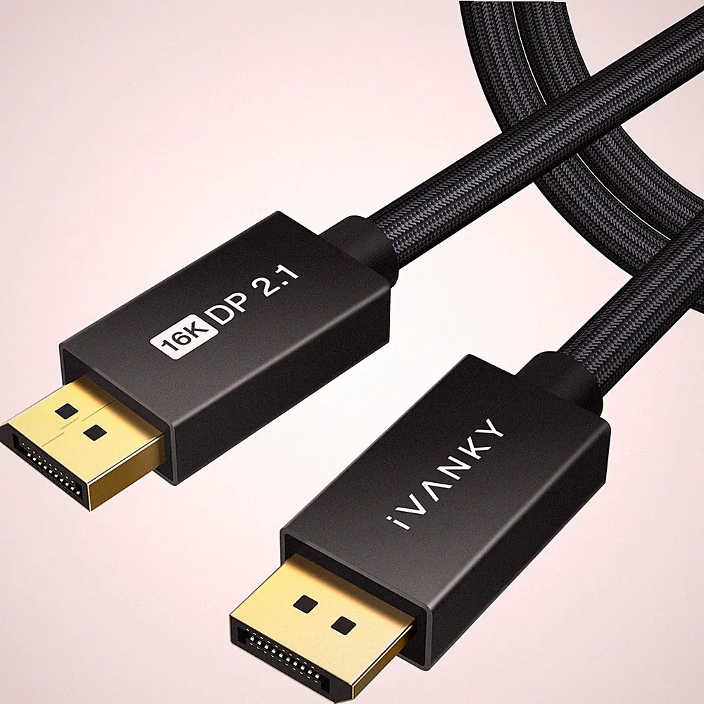 15ft DisplayPort 2.1 Cable 16K@60Hz 8K@120Hz 4K@240Hz HDR Gaming Monitor TV