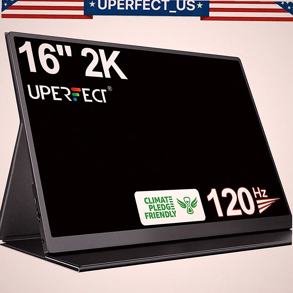 16.0" 120HZ 1200:1 Portable Monitor PC Screen Mini HDMI For Raspberry PI PS6 5 4