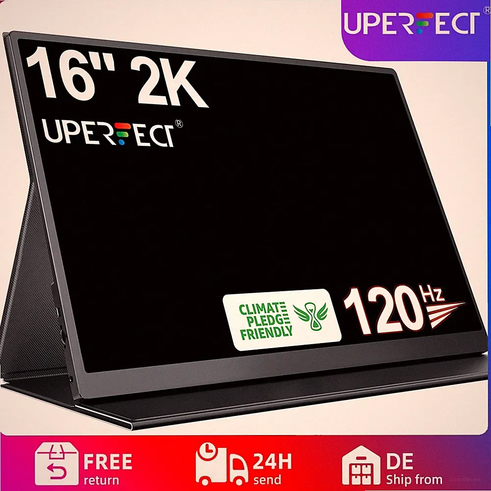 16.0" 2K 2560*1600 HDR HD Monitor IPS LCD Screen 120Hz Display For Laptop PS6 PC