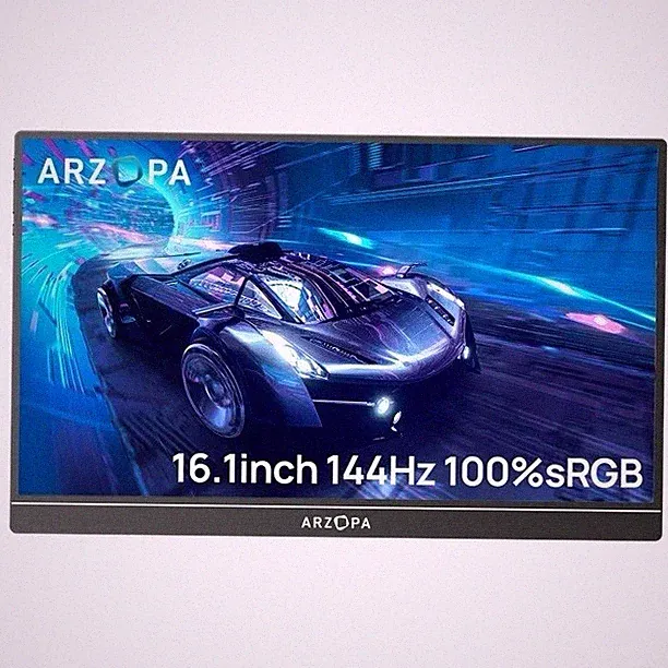 16.1'' 144Hz Portable Gaming Monitor, 106% sRGB 1080P FHD with HDR, Ultra Slim