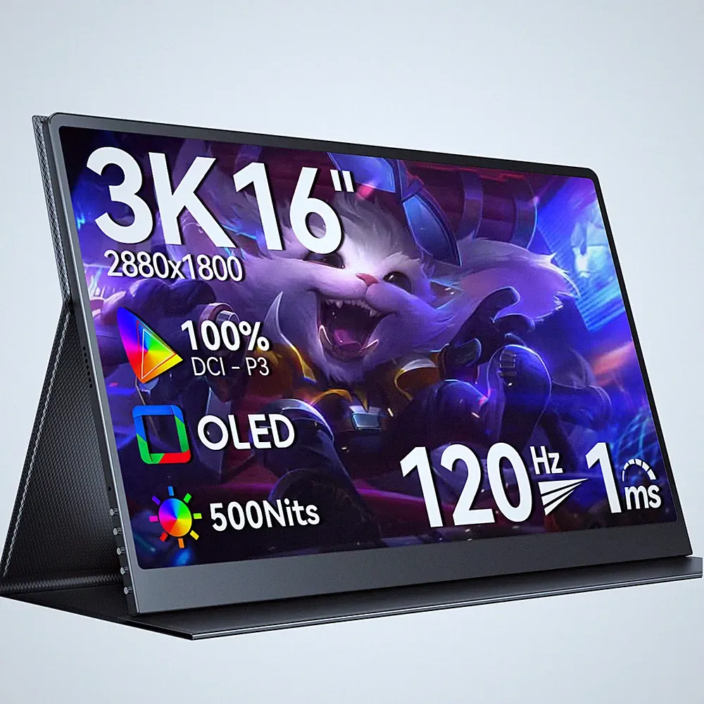 16" 120Hz OLED Monitor 3K 2880*1800 Portable Display PC Monitor For Laptop Game