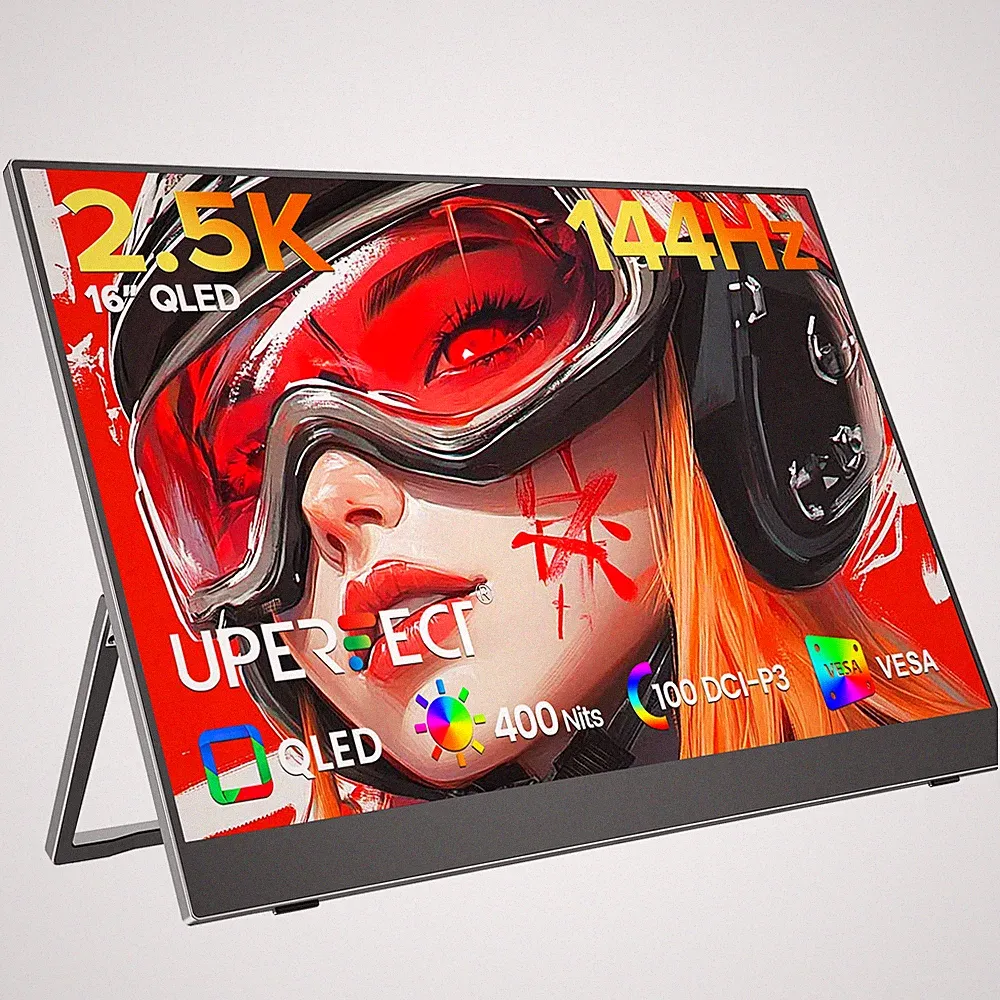 16" 2K 144Hz Portable Monitor Gaming Monitor Display For PC Mac Xbox Switch PS 5
